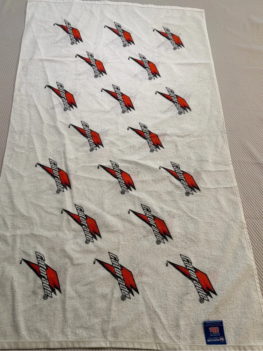 Vintage 1985 Gatorade Double Sided All Over Print Towel AOP Sports Promo
